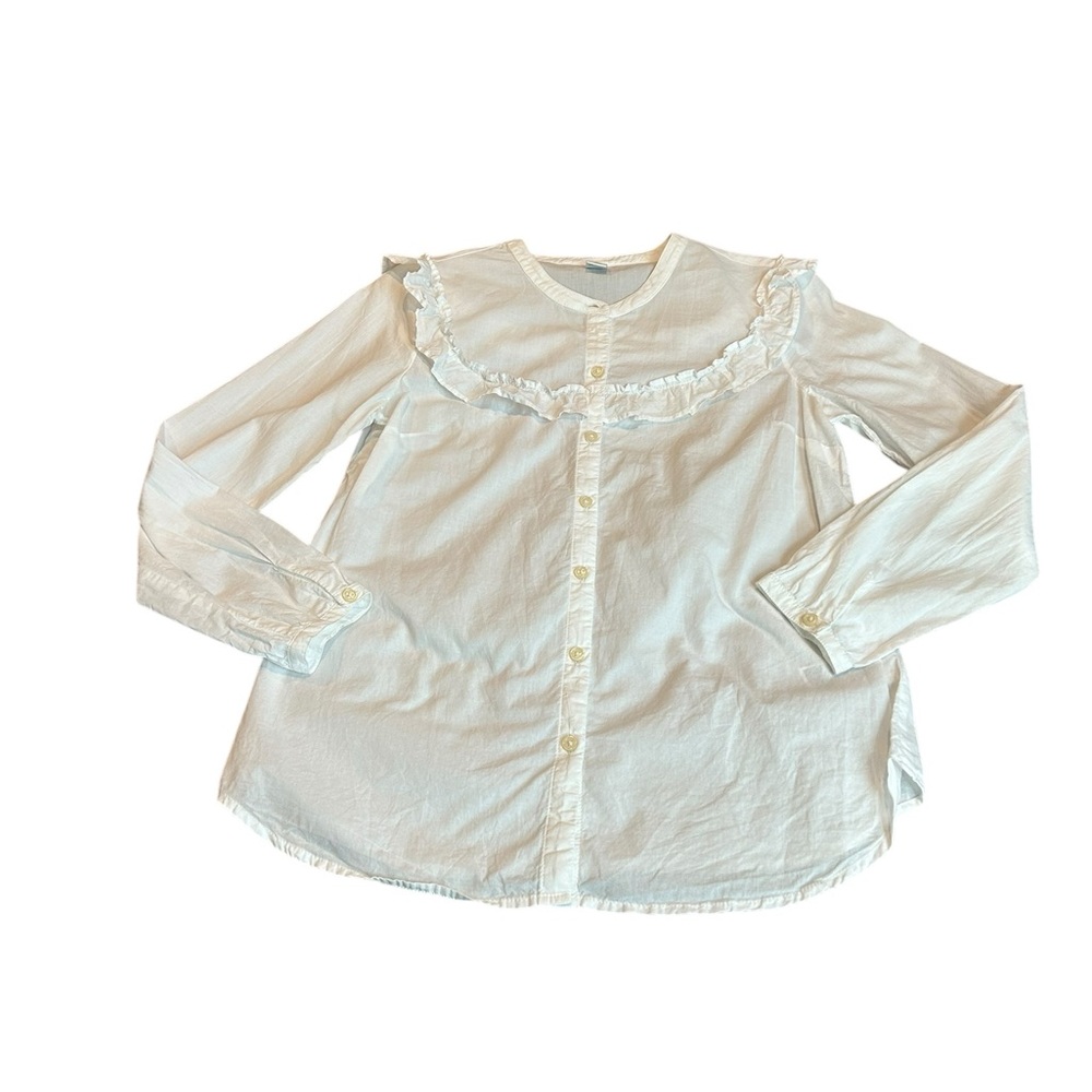 OLD NAVY white button down blouse